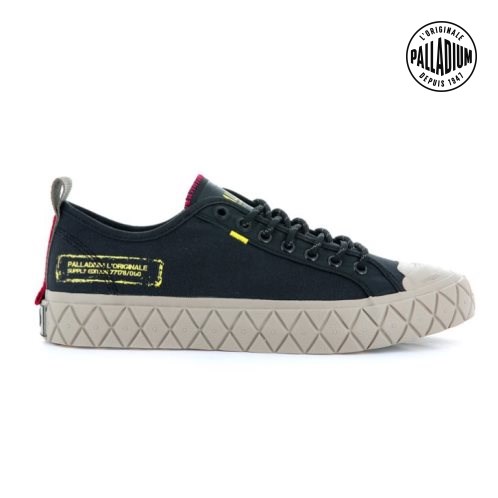 Baskets Palladium Palla Ace Supply LO Low Tops Homme Noir | FR LPH754T